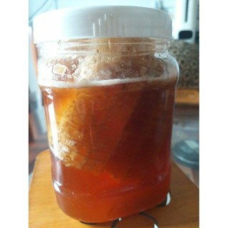 1kg mật ong hoa cà phê nguyên sáp 100% nguyên chất