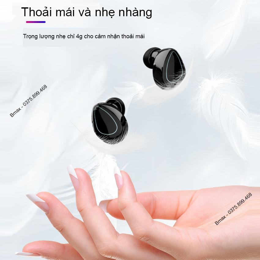 Tai nghe không dây bluetooth gaming sky 10 giá rẻ android true wireless blutooth ko dây mini tws với bass ấm pin trâu