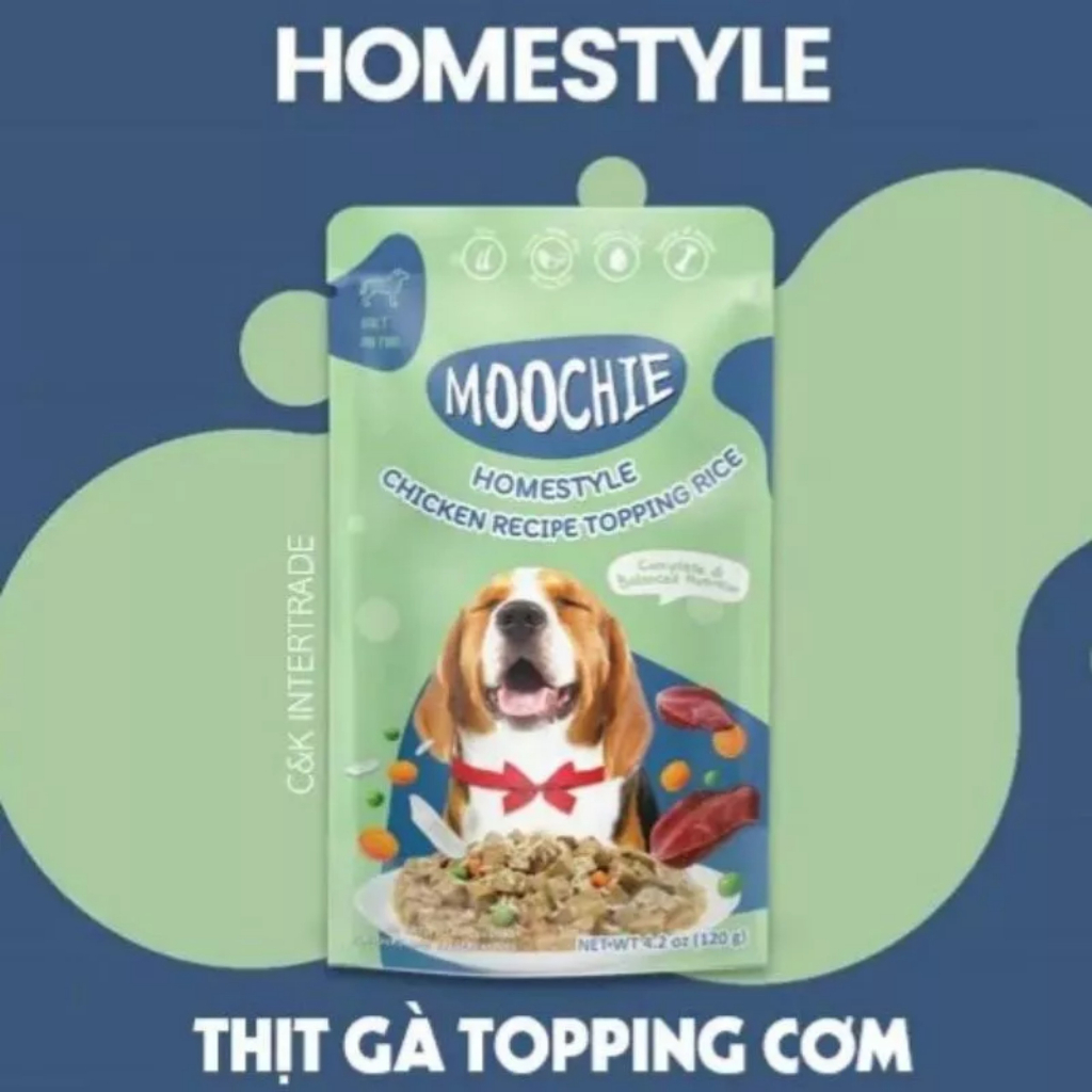 Pate MOOCHIE HOMESTYLE cho chó gói 120g