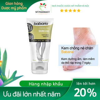 Kem chống nứt nẻ gót chân babaria - nhập khẩu tây ban nha - 100% chiết xuất tự nhiên