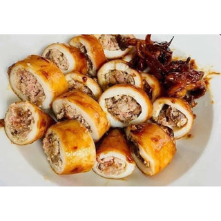 (GIAO HỎA TỐC HCM) Mực nhồi thịt khay 300GR