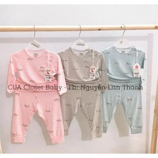 Bộ Avaler dài tay cài vai chất sợi tre mẫu mới t7