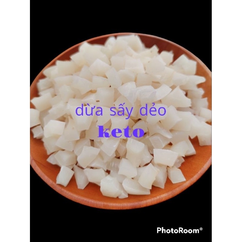 Dừa viên sấy dẻo chuẩn keto 500g