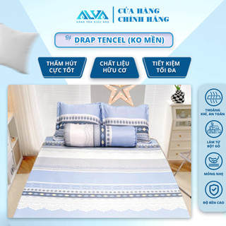 Bộ Drap lụa TENCEL Alva sang trọng, mát lạnh, mềm mịn, độ bền cao, an toàn cho sức khoẻ