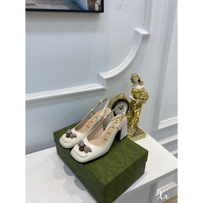 Sandal Gucci Ong Trắng Đen Full Size 35-39  -  By Anh Dinh Phuong