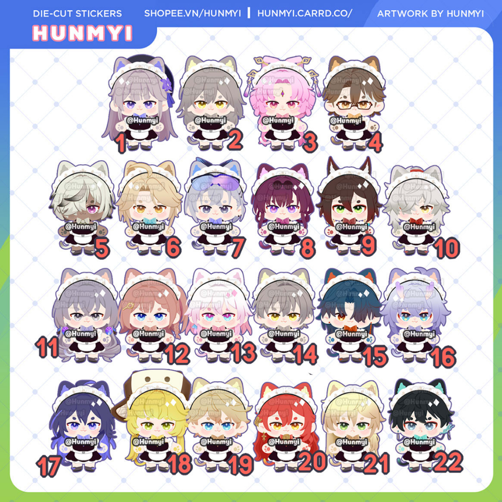 Honkai: Star Rail nhân vật dễ thương | Artist: Hunmyi