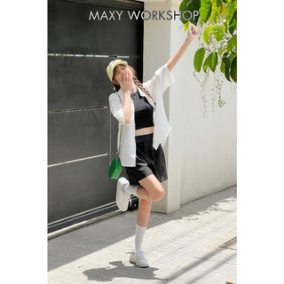 Áo sơ mi tay ngắn dáng oversize Pocket Oversize Shirt Maxy Workshop