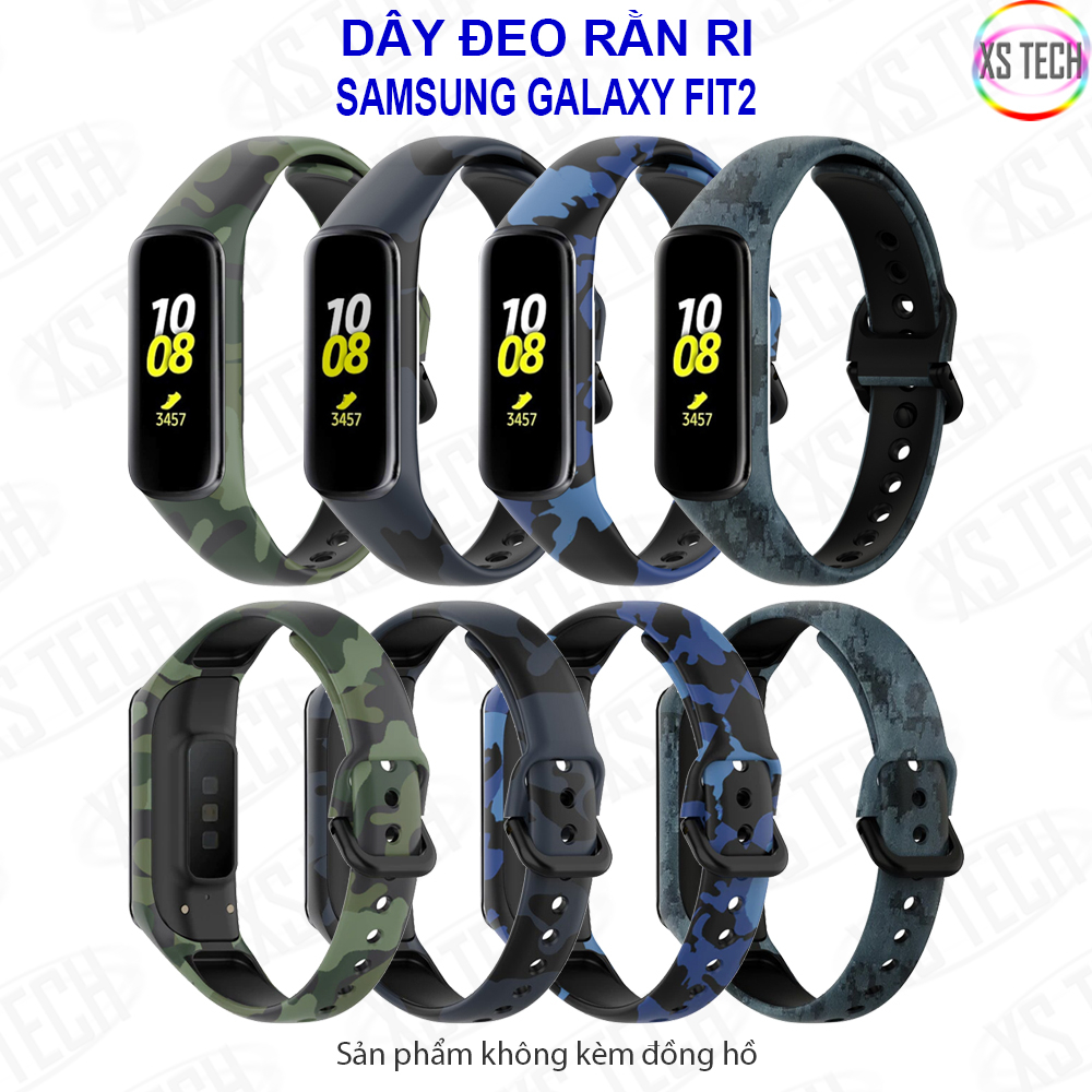 Dây đeo cao su rằn ri cho Samsung Galaxy Fit2 SM-R220