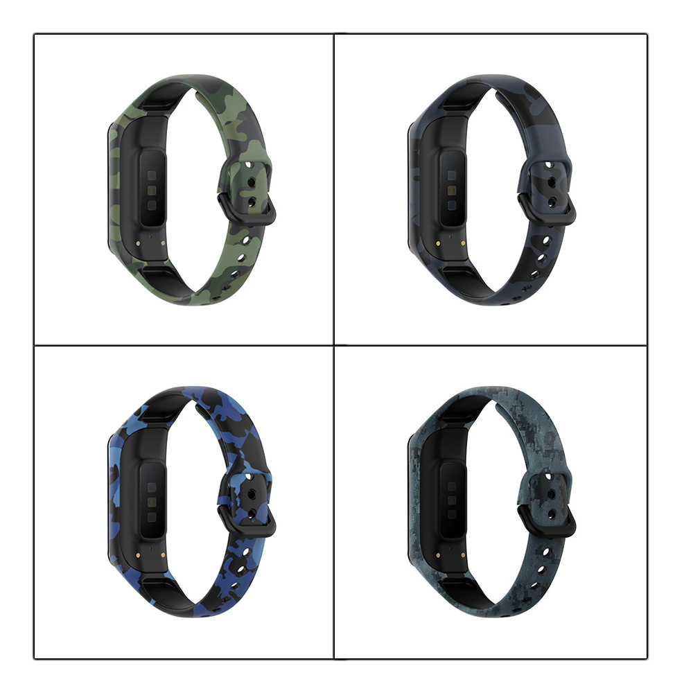 Dây đeo cao su rằn ri cho Samsung Galaxy Fit2 SM-R220