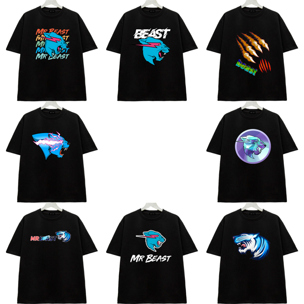 BST Áo thun YouTube Mr Beast mẫu áo thun in hình logo Youtube