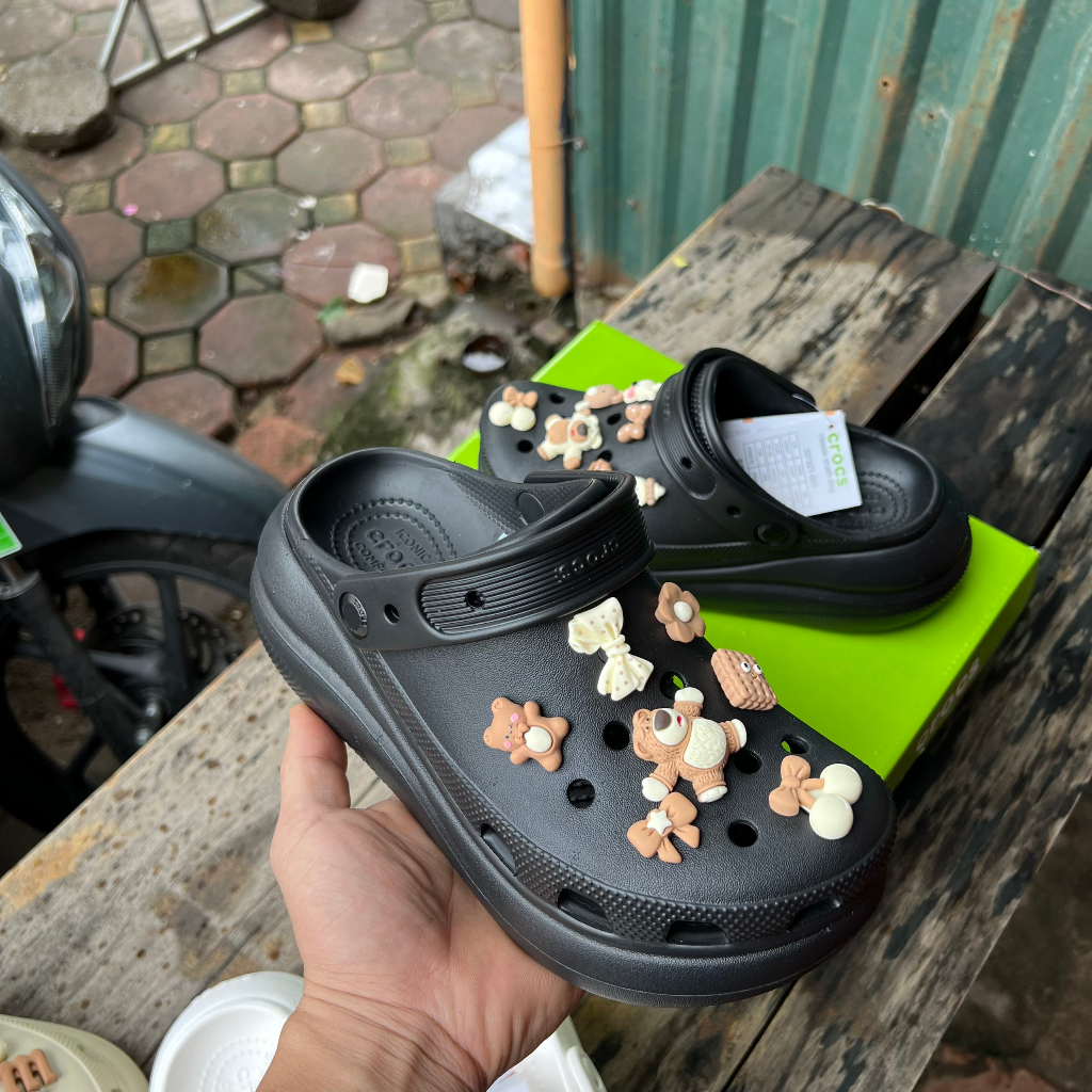 Dép Crocs Crush đế cao hàng chuẩn
