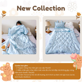 Combo set túi ngủ cho bé họa tiết cún con