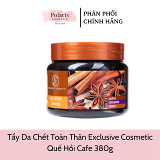 Tẩy Tế Bào Chết Toàn Thân EXCLUSIVE COSMETIC Chiết Xuất Quế Hồi và Cafe 380ml [Có tem]