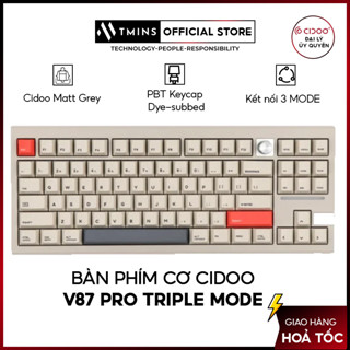 [Mã SPHACL9 giảm 7% đơn 500K] Bàn phím cơ Cidoo V87 Pro Triple Mode - Hàng chính hãng