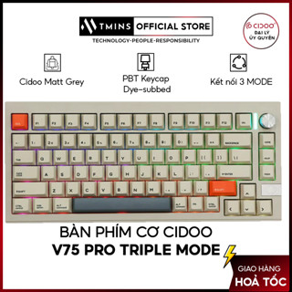 Bàn phím cơ Cidoo V75 Pro Triple Mode - Hàng chính hãng