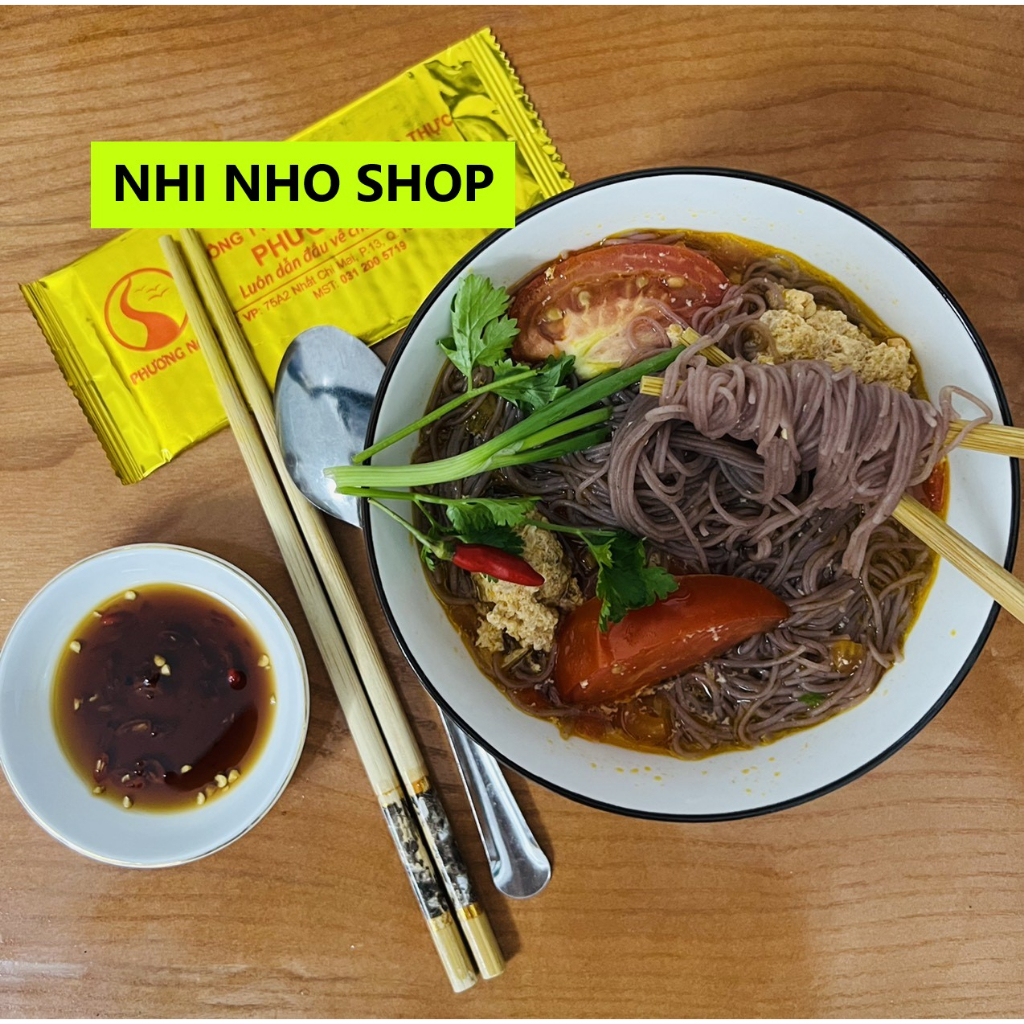 Bún Gạo Lứt Tím Than - Bún Gạo Đen Briêt  - 500g