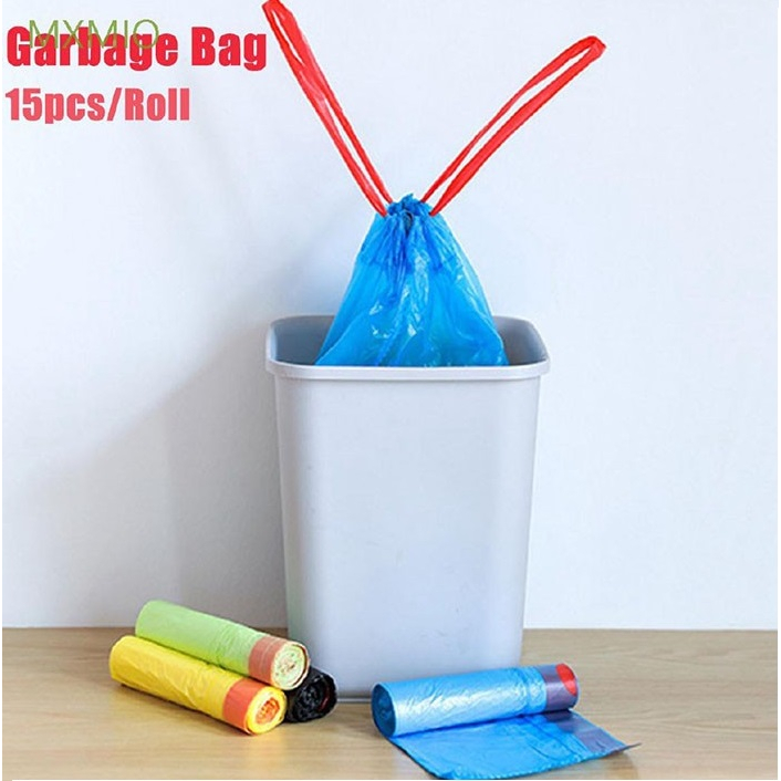 Túi Đựng Rác Tự Phân Huỷ Có Dây Rút - 45x50 cm - 15 túi/cuộn