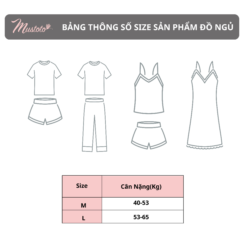 Bộ Mặc Nhà Pyjama Lụa Ngọc Trai (Mustoto MB07)