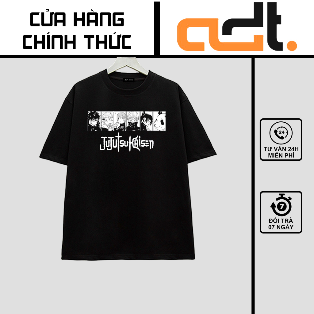 Áo thun Jujutsu Kaisen - Áo Anime in hình Gojo Satoru cực chất, Áo phông chất cotton 4 chiều thoáng mát