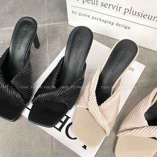 Guốc cao gót quai xoắn sang chảnh 7cm OSHO, phom chuẩn êm chân, dễ mix đồ