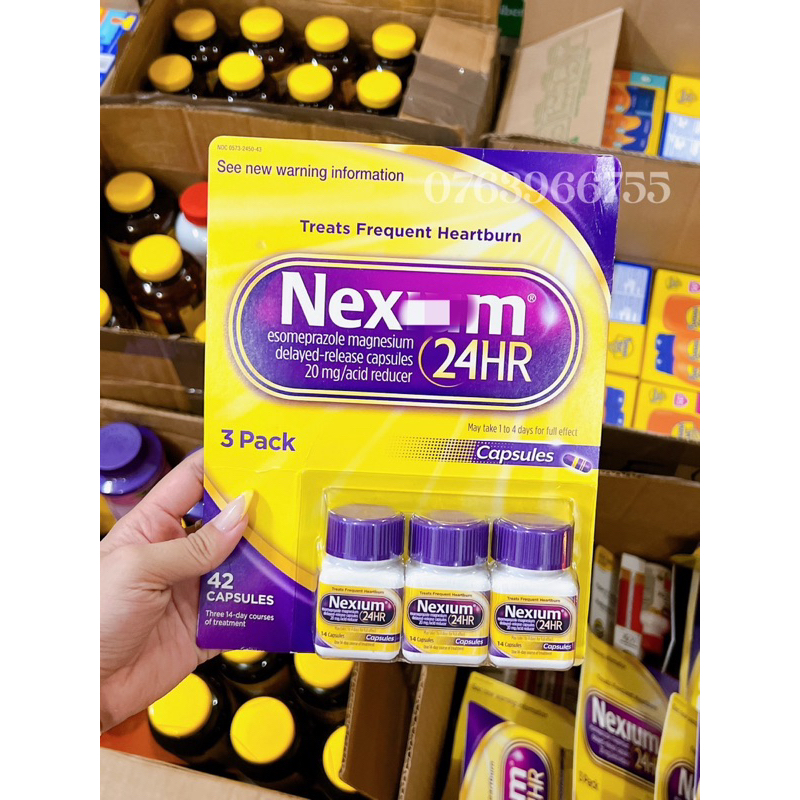 (Hoả tốc SG) Viên Nexi.u.m 24.h.r