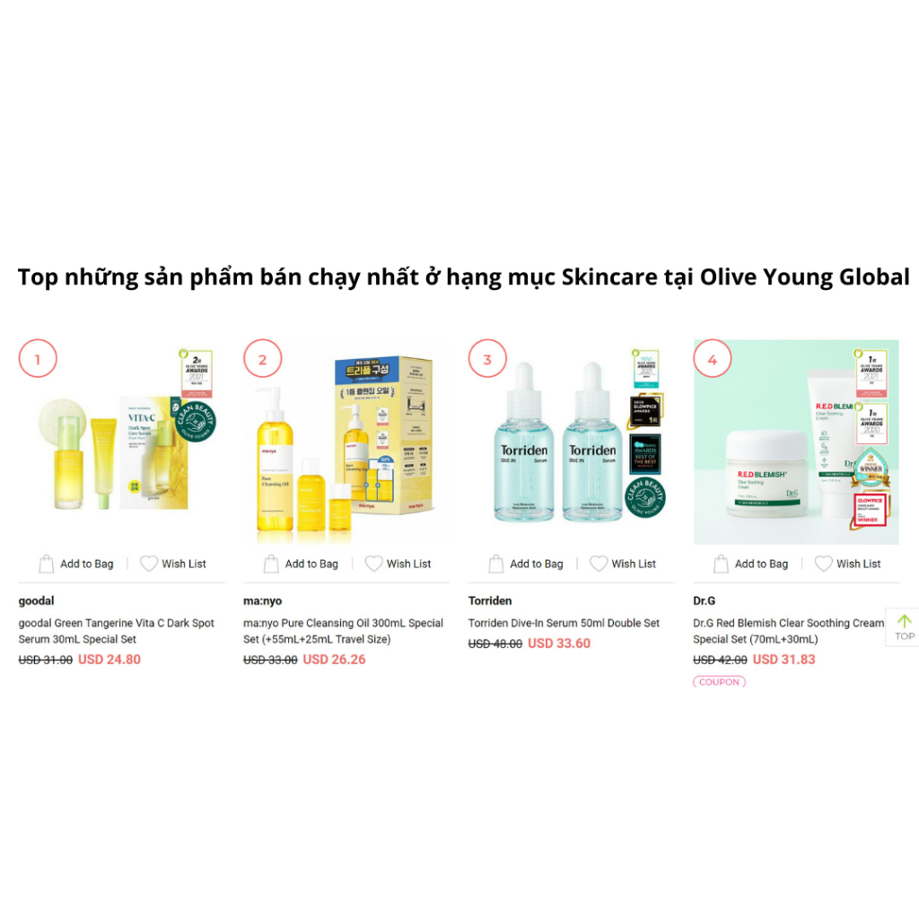 [Fullbox 40ml] Tinh Chất Dưỡng Trắng Mờ Thâm Mụn Goodal Green Tangerine Vita C Dark Spot Care Serum 40ml