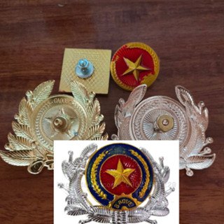 Huy hiệu dao gắn mũ cối chuẩn đẹp