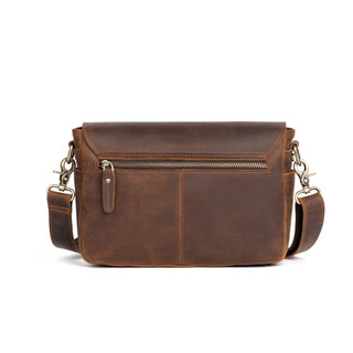 Túi đeo chéo Da Bò Thật 100%  C04 - BLACK BAG