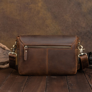 Túi đeo chéo Da Bò Thật 100%  C04 - BLACK BAG
