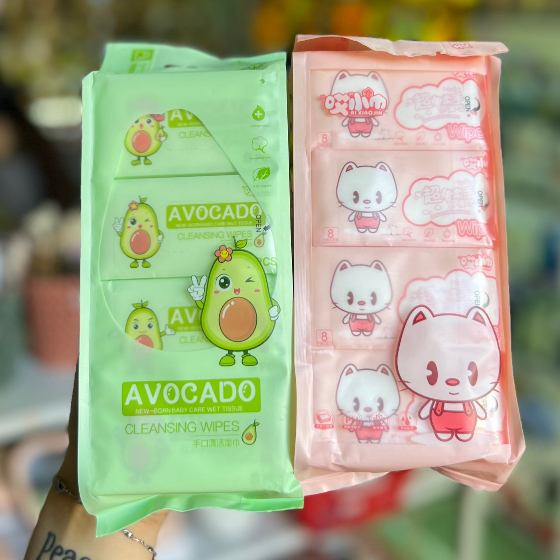 1 Lốc 8 túi khăn ướt mini