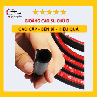 Gioăng cao su D, ron D, zoăng cao su chữ D chống bụi, doăng cao su dán cánh cửa, nắp caplo nắp cốp xe oto xe hơi