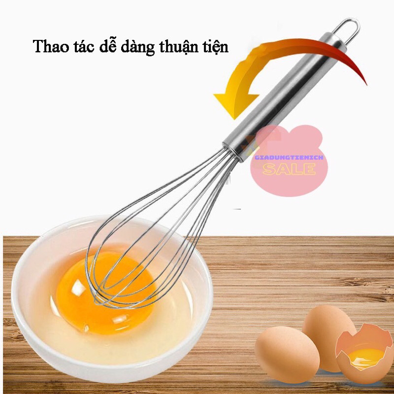 cây đánh trứng cầm tay inox