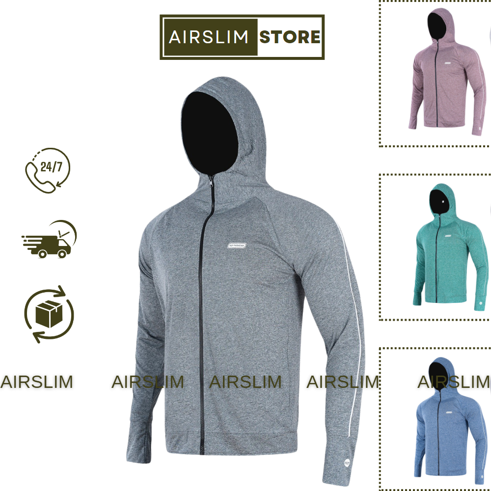 Áo Chống Nắng 2 Mặt Loại 2 Lớp Airslim Vải Cotton Thông Hơi Cao Cấp Ngăn Ngừa Tia UV Có Túi Trong Size To - CN10