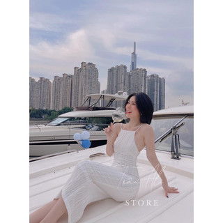 đầm maxi 2s yếm