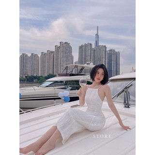 đầm maxi 2s yếm
