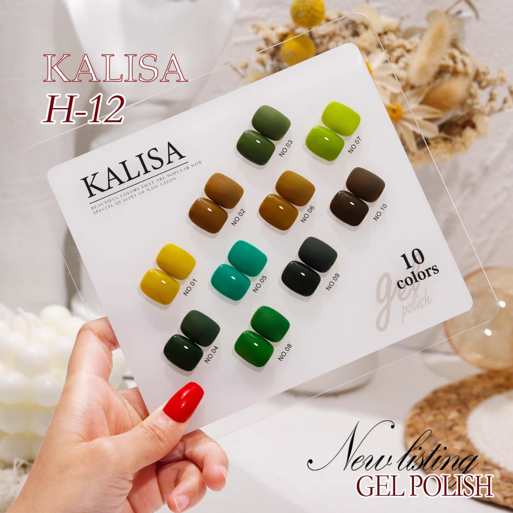 Sơn gel ANGELS mẫu mới chai vuông móng tay dùng máy hơ tone màu xanh rêu VUA SƠN ANGELS 15ml