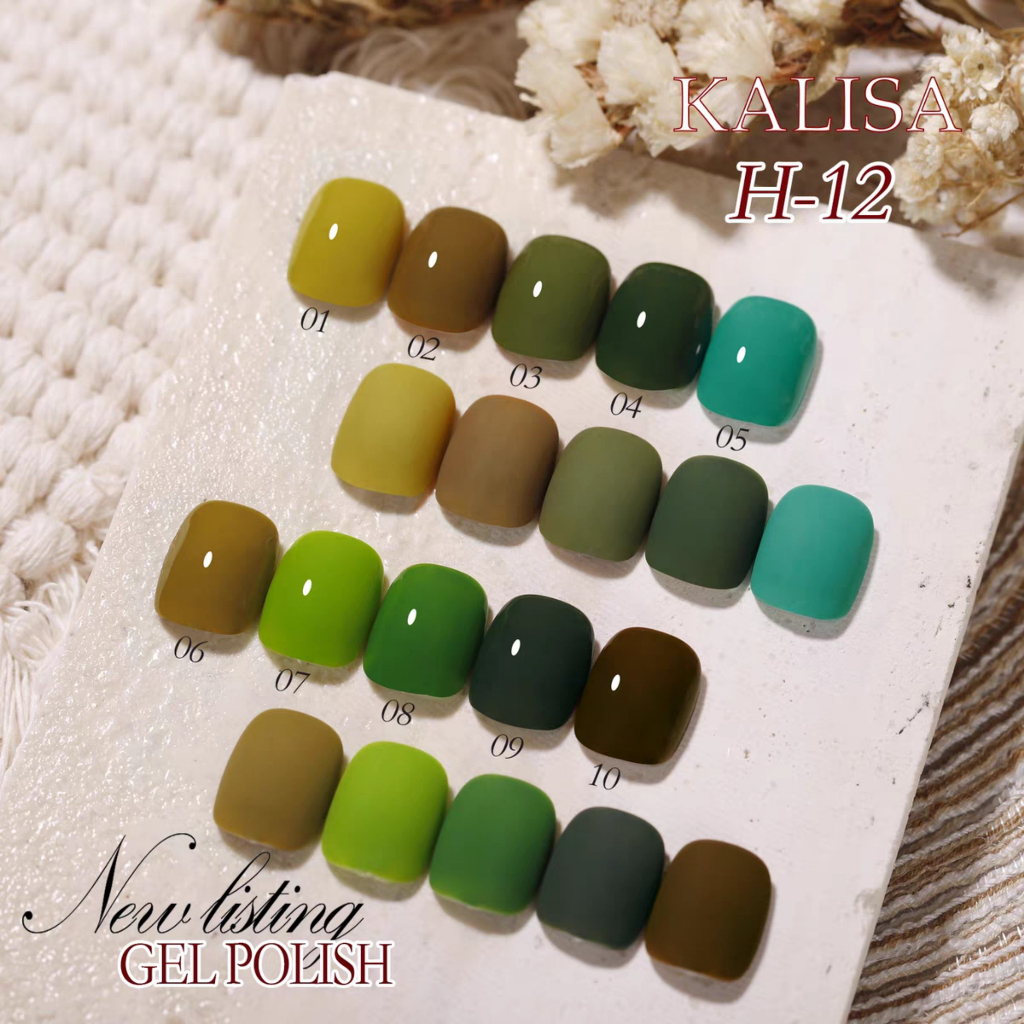 Sơn gel ANGELS mẫu mới chai vuông móng tay dùng máy hơ tone màu xanh rêu VUA SƠN ANGELS 15ml