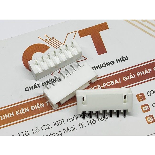 Header đực 2.54mm XH2.54 2/3/4/5/6/7/8/9/10P chân thẳng