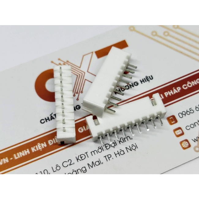 Header đực 2.54mm XH2.54 2/3/4/5/6/7/8/9/10P chân thẳng