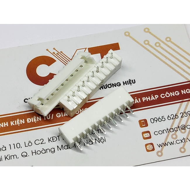 Header đực 2.54mm XH2.54 2/3/4/5/6/7/8/9/10P chân thẳng