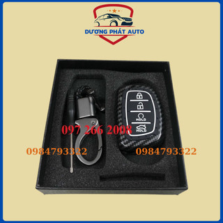 ỐP CHÌA KHÓA HYUNDAI i10, i20, ELANTRA CHÌA GẬP BỌC CHÌA KHÓA VÂN CACBON CHO XE Ô TÔ M3