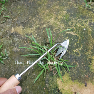 Dụng cụ nhổ cỏ, làm cỏ vườn, cào cỏ bằng thép không gỉ, bền đẹp