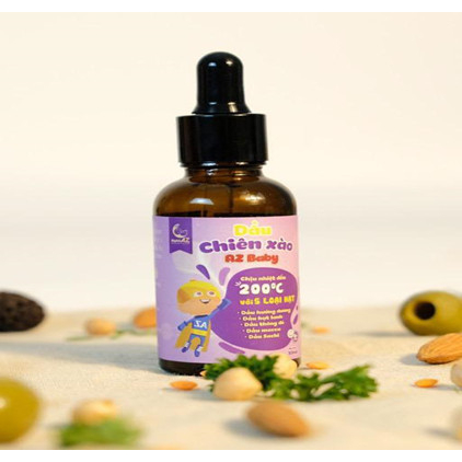 Dầu Chiên Xào AZ Baby 5 Hạt Quý Hữu Cơ Nhập Khẩu Châu Âu, Bổ Xung Dưỡng Chất, Giúp Bé Ăn Ngon