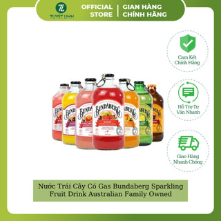 Nước Trái Cây Có Gas Bundaberg Sparkling Fruit Drink Australian Family Owned 375ml (Product From Austraylia)