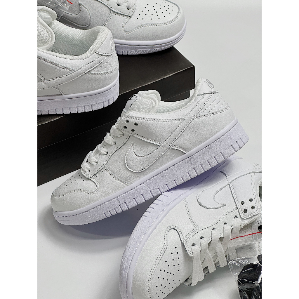 GIÀY SB DUNK TRẮNG FULL, SB DUNK CHICAGO TRẮNG FULL DA TRƠN _BẢN CAO CẤP FREE BOX BẢO VỆ