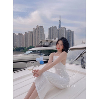 đầm maxi 2s yếm