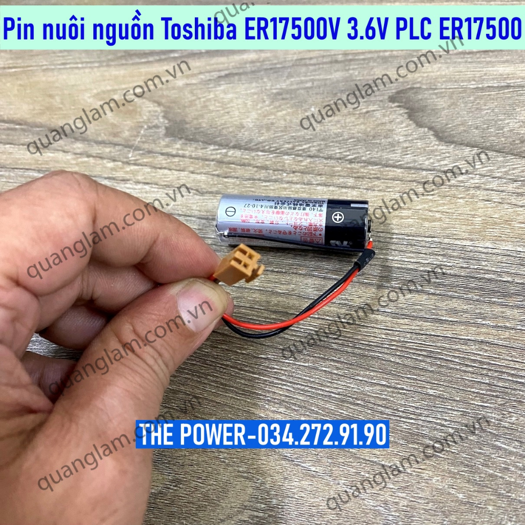 Pin Toshiba ER17500V Lithium 3.6V pin nuôi PLC ER17500