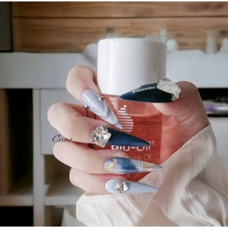 Nailbox- móng giả móng úp dài xanh đậm