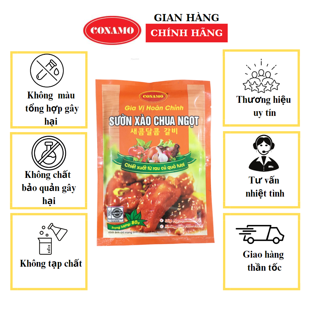 Sườn xào chua ngọt Conamo 80g