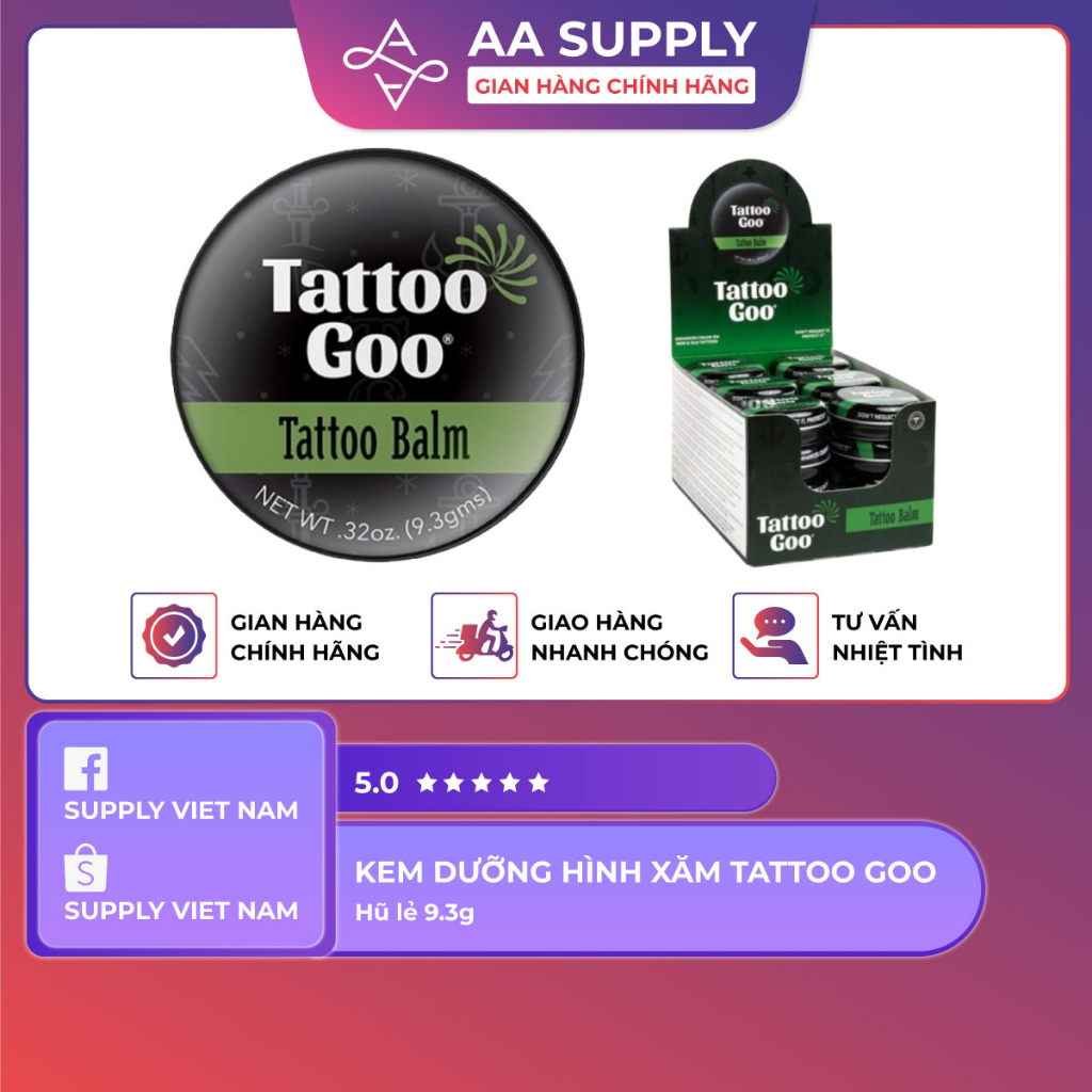 Kem Dưỡng Hình Xăm Tattoo Goo - Nhập Mỹ - Hũ lẻ 9.3g